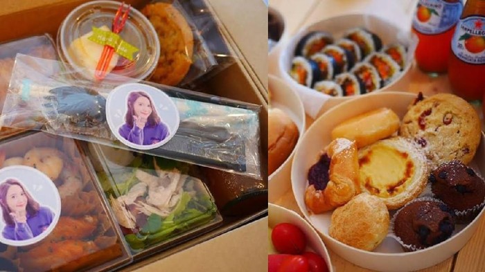 dukungan untuk idol korea berupa makanan