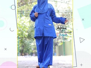 Cerita Hijabers Bisnis Jas Hujan Syari, Terinspirasi dari Wanita Bercadar