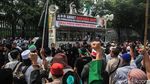 Suasana Terkini Aksi PA 212-FPI di Depan Kedubes India