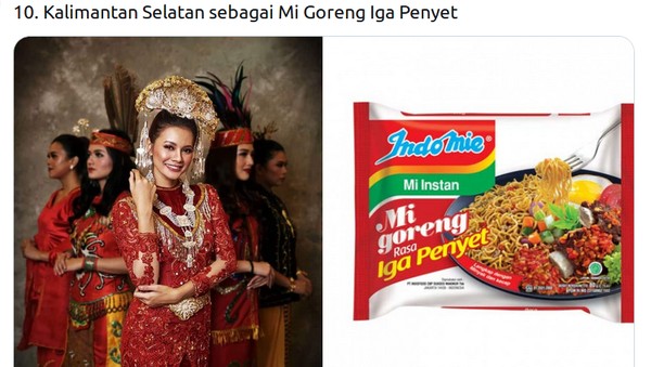 Kocak Busana Adat Putri Indonesia Dicocok cocokkan dengan 