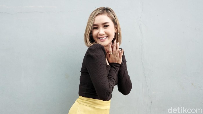 Cita Citata saat ditemui di studio Trans TV.