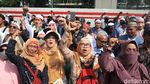 Suasana Terkini Aksi PA 212-FPI di Depan Kedubes India