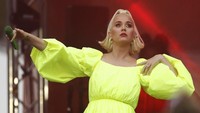 Katy tampak sangat enerjik di acara konser untuk memperingati kebakaran yang sempat terjadi di Australia itu. Getty Images/Daniel Pockett