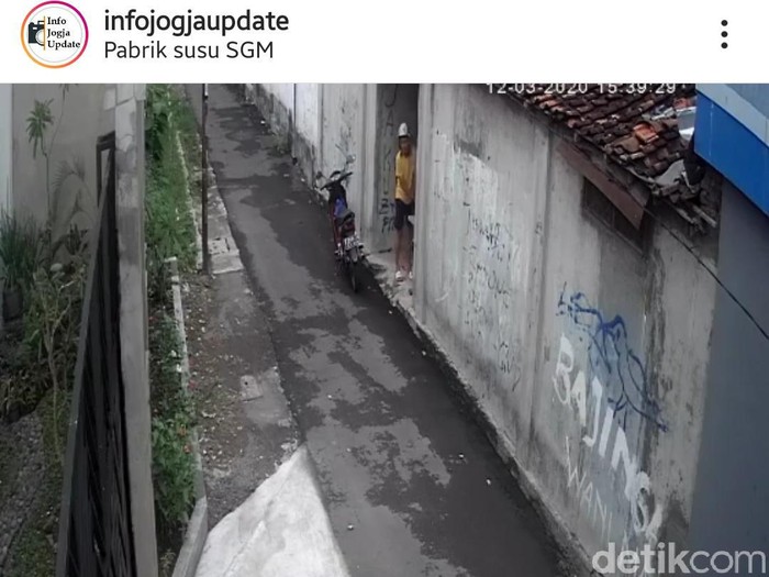 Viral pemotor culik dan buka-buka rok bocah di Yogyakarta, Jumat (13/3/2020).