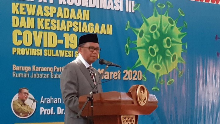Gubernur Sumsel Nurdin Abdullah Rapat Kewaspadaan Corona
