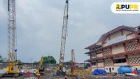 Progres revitalisasi Pasar Klewer Timur telah mencapai 18,9% pada pekan ini rencananya akan selesai pada Juli 2020.