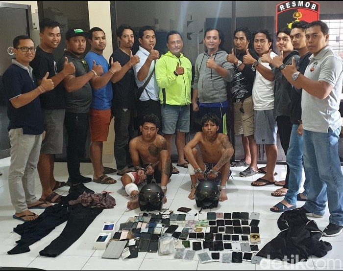 2 jambret di Denpasar ditangkap Polda Bali (dok. Istimewa)