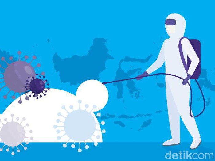 Ilustrasi corona (Fauzan Kamil/detikcom)
