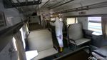 Gerbong Kereta di Stasiun Pasar Senen Disemprot Disinfektan