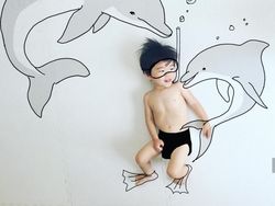 Kreatifnya Sang Ayah Buat Doodle Anak