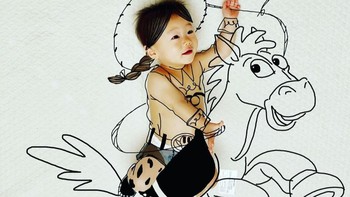 Menjadi karakter Jessie di film Toy Story. Foto: Instagram/yota7454
