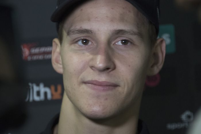 Quartararo DOHA, QATAR - FEBRUARY 24: Fabio Quartararo of France and Petronas Yamaha SRT speaks with journalists during the MotoGP Tests at Losail Circuit on February 24, 2020 in Doha, Qatar. (Photo by Mirco Lazzari gp/Getty Images)