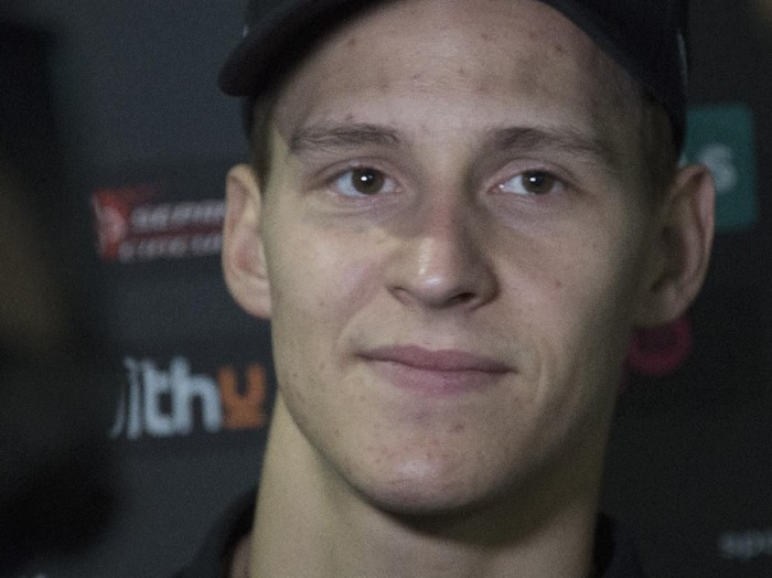 DOHA, QATAR - FEBRUARY 24: Fabio Quartararo of France and Petronas Yamaha SRT   speaks with journalists during the MotoGP Tests at Losail Circuit on February 24, 2020 in Doha, Qatar. (Photo by Mirco Lazzari gp/Getty Images)