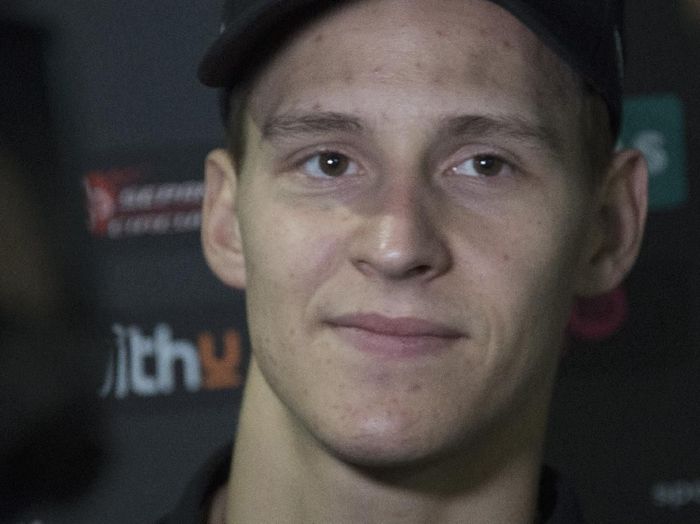 Quartararo DOHA, QATAR - FEBRUARY 24: Fabio Quartararo of France and Petronas Yamaha SRT speaks with journalists during the MotoGP Tests at Losail Circuit on February 24, 2020 in Doha, Qatar. (Photo by Mirco Lazzari gp/Getty Images)
