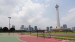 Potret Monas yang Sunyi Usai Ditutup Karena Corona