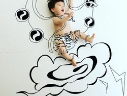 Kreatifnya Sang Ayah Buat Doodle Anak