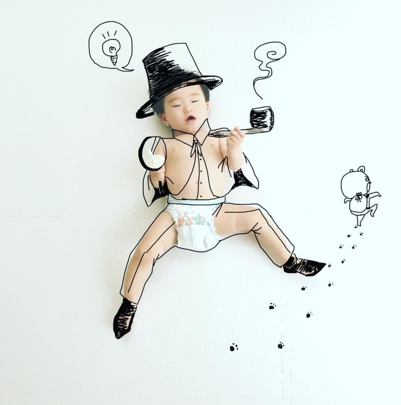 fotoinet doodle anak kreatif