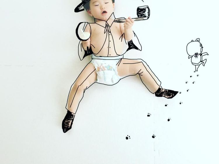 Kreatifnya Sang Ayah Buat Doodle Anak