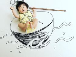 Kreatifnya Sang Ayah Buat Doodle Anak