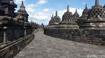 Potret Candi Borobudur yang Sepi Pengunjung