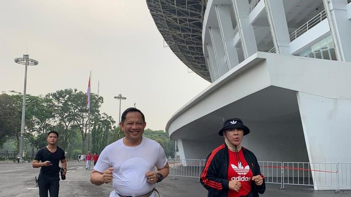 Mendagri Tito jogging