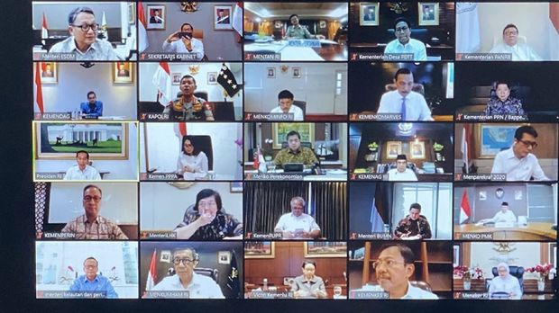 Antisipasi Tertular Corona, Jokowi Gelar Ratas Teleconference