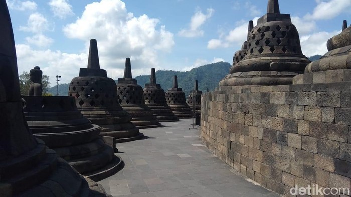 Borobudur lengang karena pembatasan kunjungan, 16/3/2020