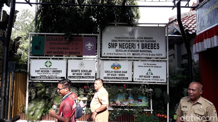 SMPN 1 Brebes masih belum libur hari ini, Senin (16/3/2020).