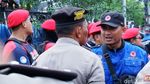 Buruh Demo Tolak RUU Omnibus Law di Gedung Sate