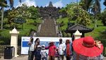 Potret Candi Borobudur yang Sepi Pengunjung