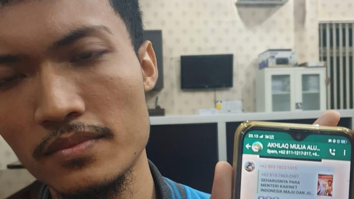 HG yang ditangkap polisi karena diduga sebar hoax Istana Lockdown (Dok. Istimewa)