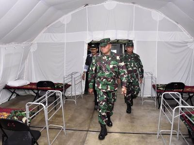 Pangkogasgabpad Tinjau Sarana Observasi WNI ABK Grand Prince