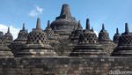 Potret Candi Borobudur yang Sepi Pengunjung