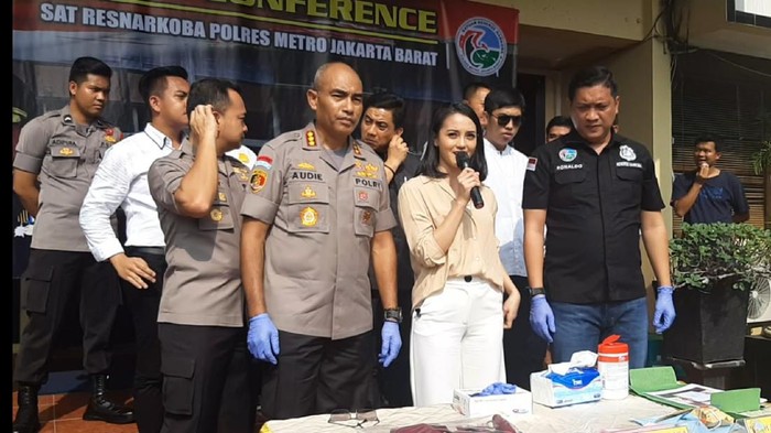 Ririn Ekawati di Polres Jakarta Barat (Hanif/detikcom)