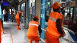 Cegah Corona, Halte Pejaten Disemprot Disinfektan
