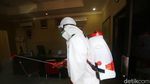 Polsek Menteng Juga Disemprot Disinfektan untuk Cegah Corona