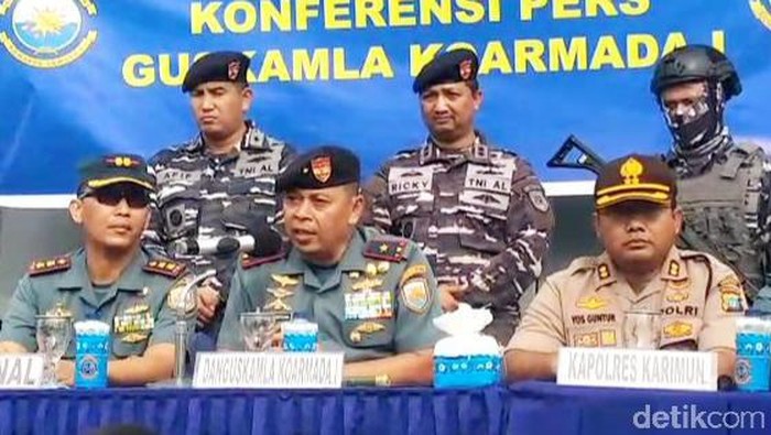 TNI AL tangkap 3 perompak kapal asing di Kepri (Agus Siagian/detikcom)