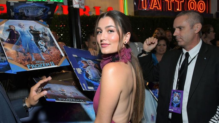 HOLLYWOOD, CALIFORNIA - NOVEMBER 07: Actress Rachel Matthews attends the world premiere of Disneys Frozen 2 at Hollywoods Dolby Theatre on Thursday, November 7, 2019 in Hollywood, California. (Photo by Charley Gallay/Getty Images for Disney)