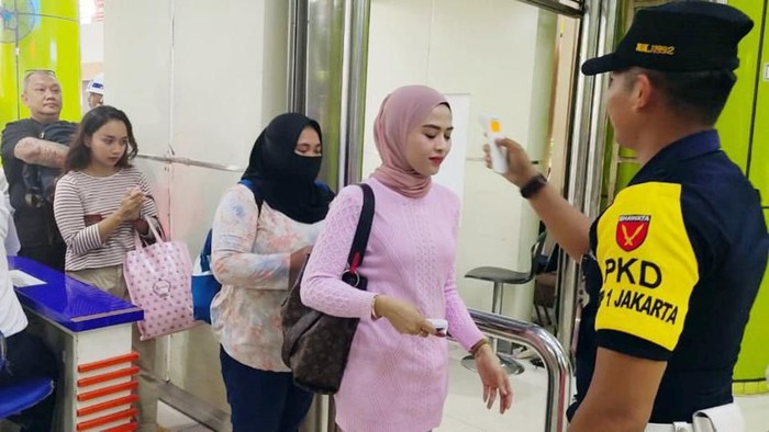 Screening Suhu Tubuh di PT Kereta Api Indonesia