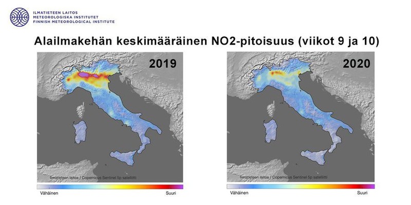 Foto satelit polusi corona