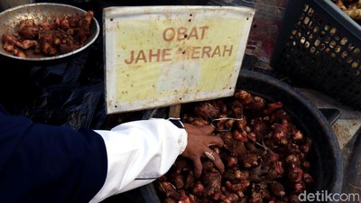 Jahe Merah Bawa Berkah Bagi Pedagang di Tengah Corona