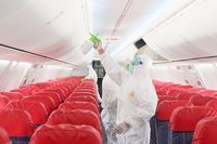 Lion Air 'Mandikan' Pesawat Pakai Disinfektan