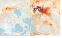 Foto satelit polusi corona