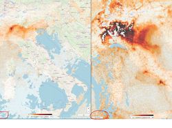Foto Satelit Tingkat Polusi Sebelum dan Sesudah Wabah Corona