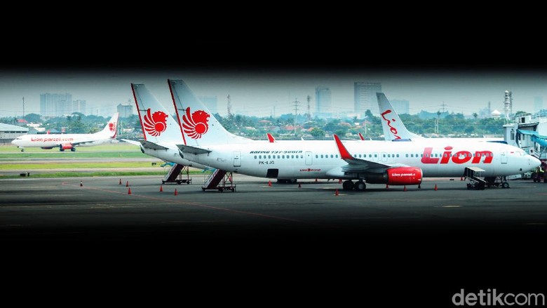 Ilustrasi Lion Air Ilustrasi pesawat Lion Air