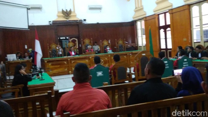 Sidang vonis kasus pembunuhan anggota Pemuda Pancasila di Medan.
