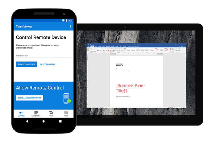 TeamViewer software remote desktop