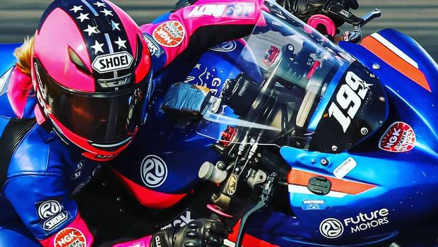 Indy Munoz saat beraksi sebelum mengalami kecelakaan yang merengut nyawanya
