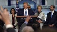 Diketahui, sebelumnya Trump sudah mengumumkan situasi darurat nasional terkait wabah virus Corona ini.