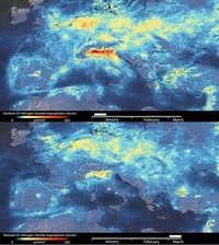 Foto satelit polusi corona